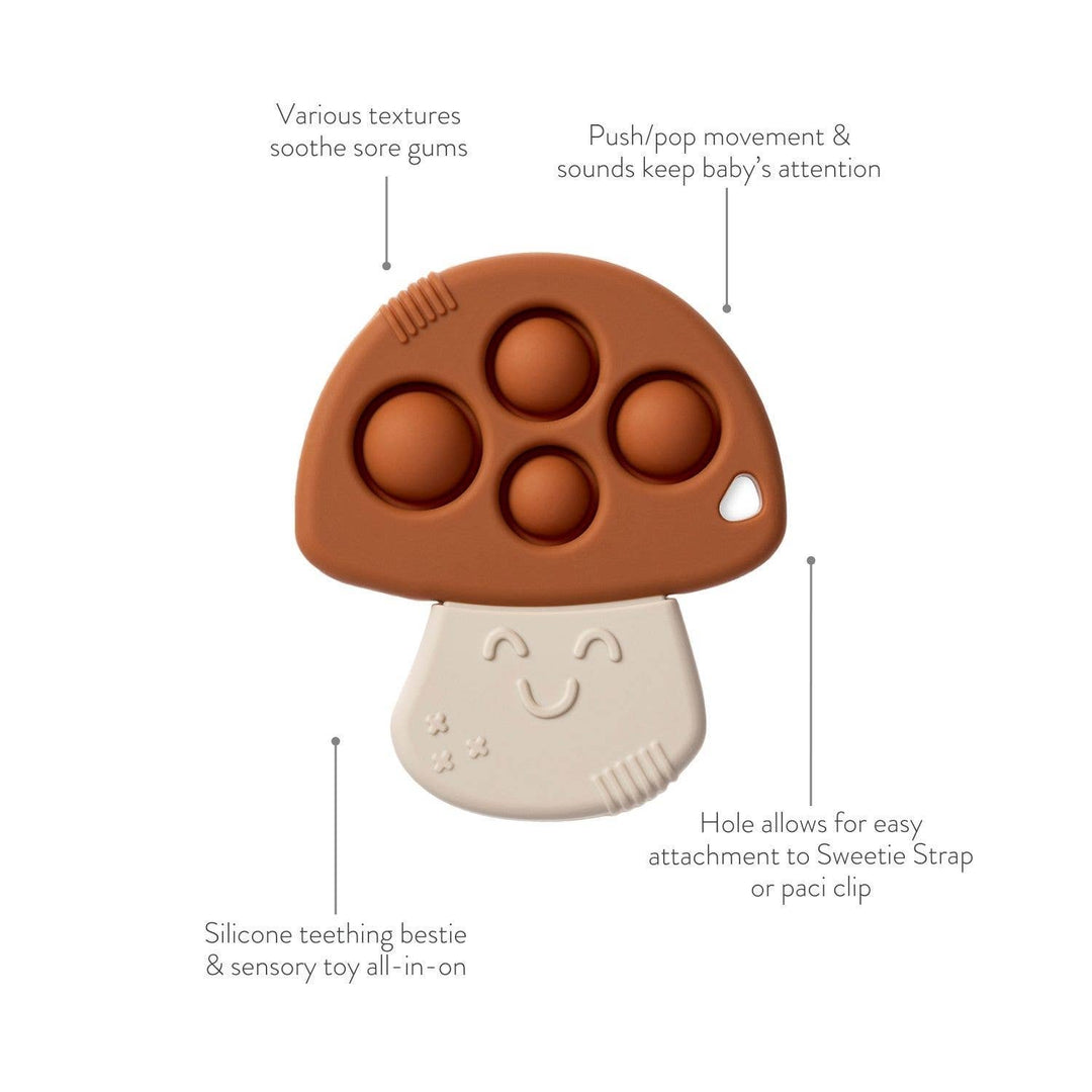 Itzy Pop™ Sensory Teether : Mushroom