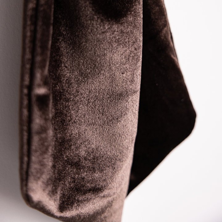 Brown Velvet Fabric Bows: Small