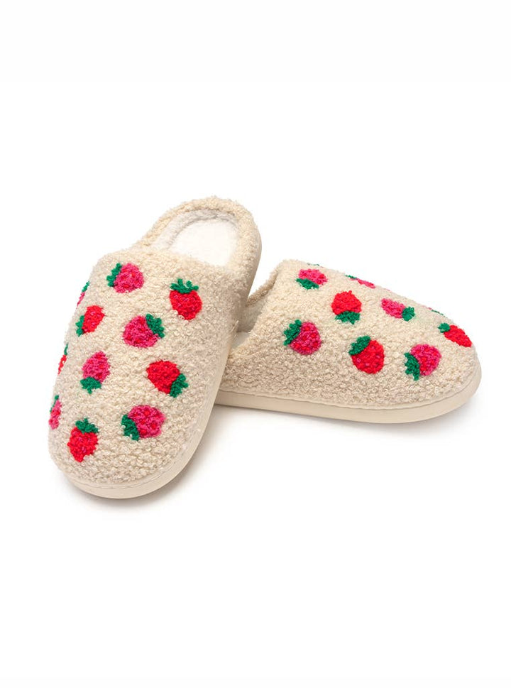Strawberry Slippers: M/L