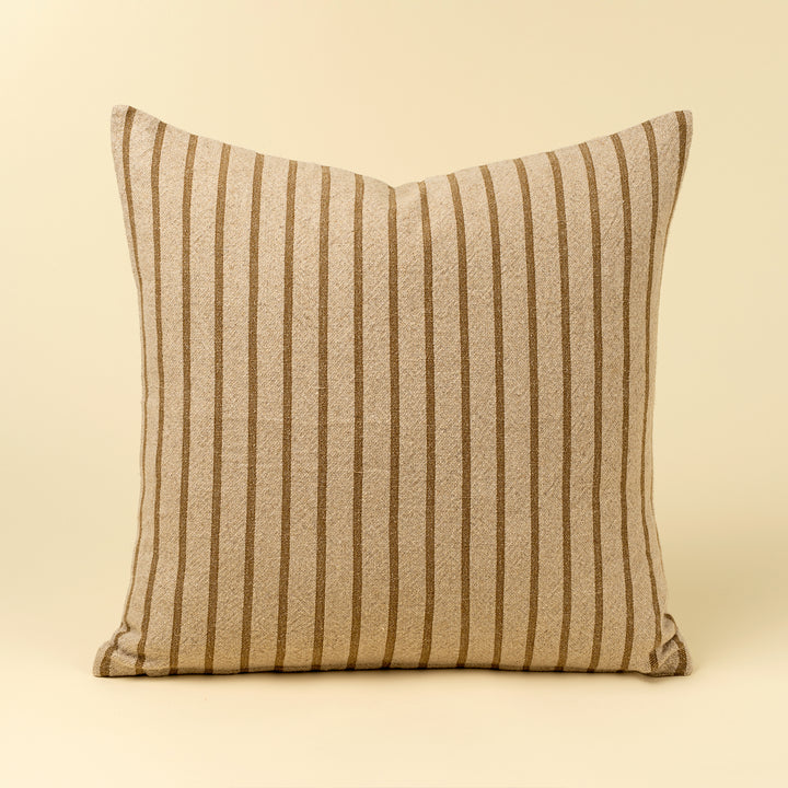 20x20 Silas Stripe Pillow- Ochre