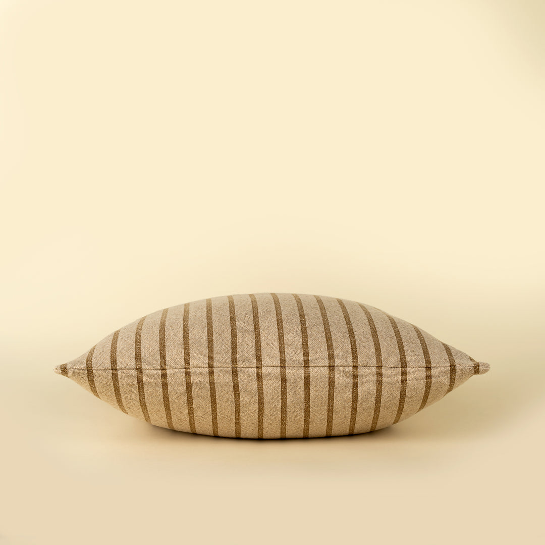 20x20 Silas Stripe Pillow- Ochre