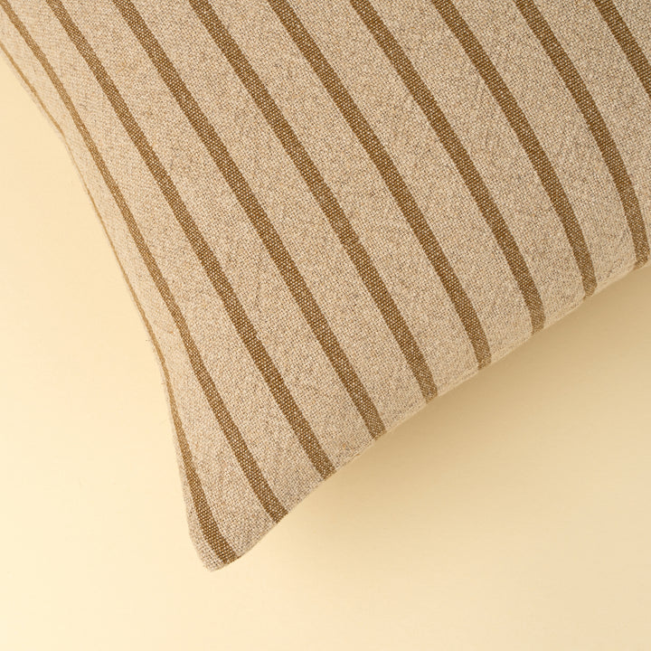 20x20 Silas Stripe Pillow- Ochre
