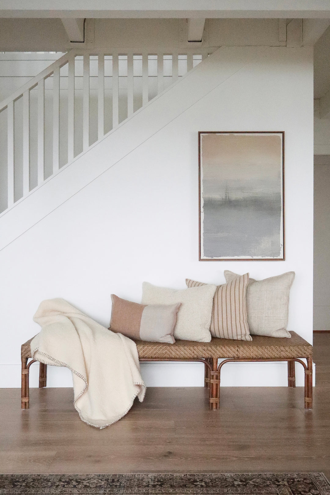 20x20 Silas Stripe Pillow- Ochre