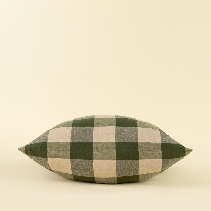 24x24 Hawthorne Gingham Pillow-Green