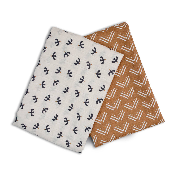 2-Pack Cotton Swaddle Blankets – Blackbirds & MudCloth