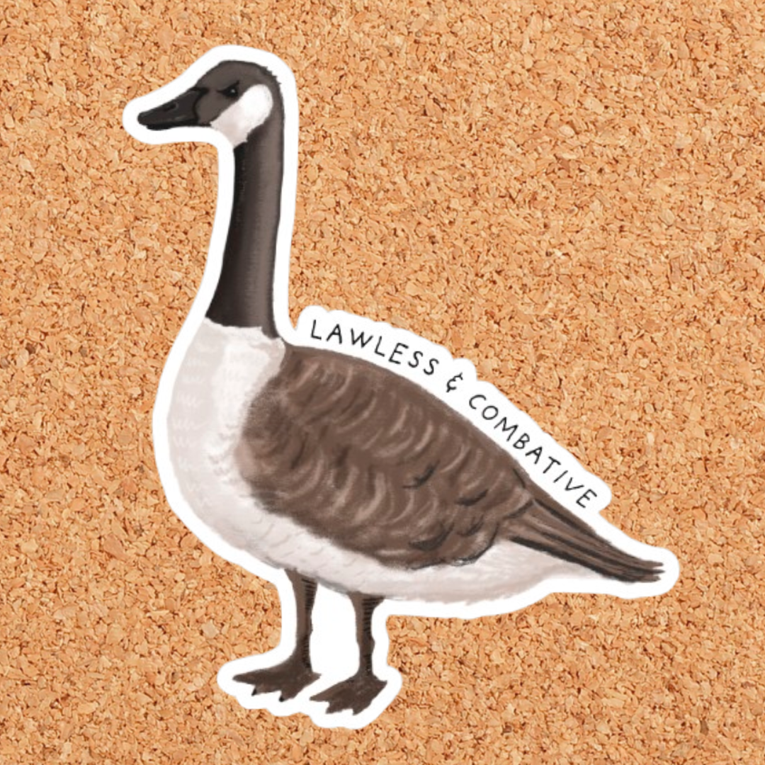 Lawless & Combative Canada Goose Vinyl Sticker: Without Backer Card