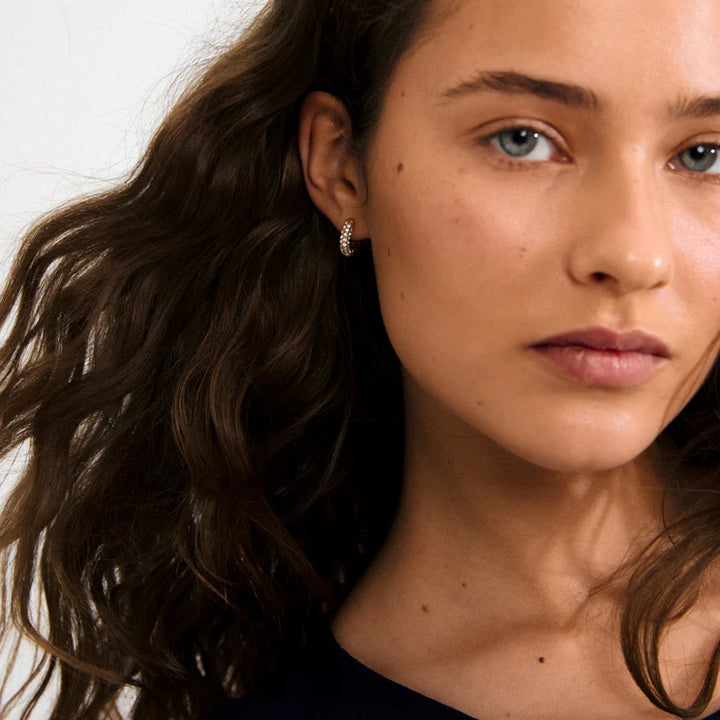 Tatum Small Hoops- Gold