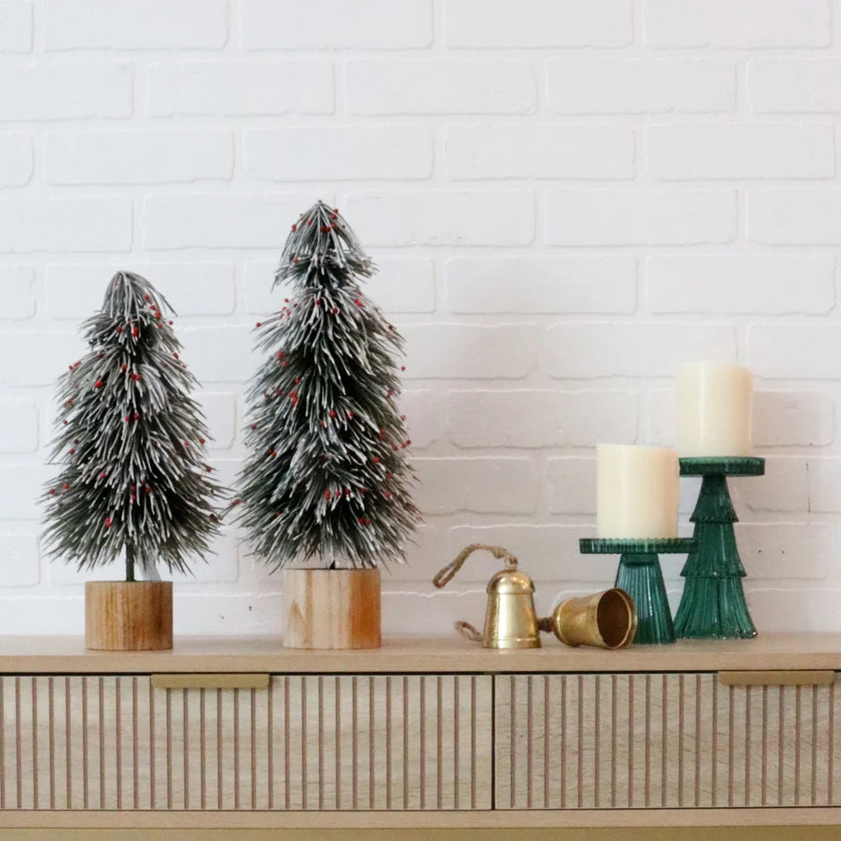 Red Berry Frosted Table Top Tree