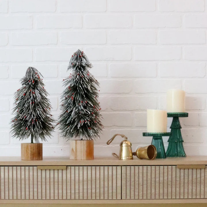 Red Berry Frosted Table Top Tree