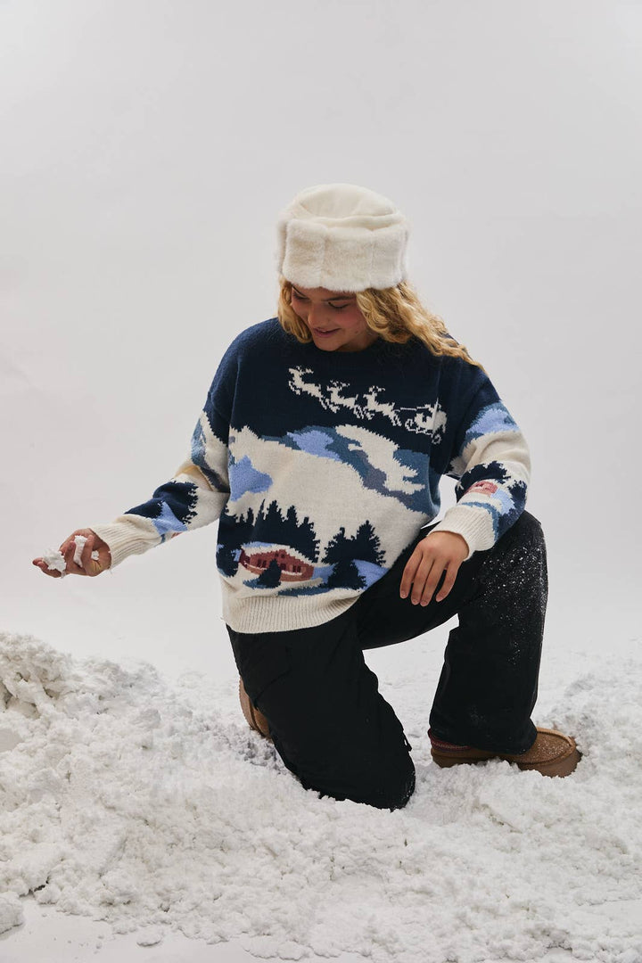 Ski Village Holiday Sweater