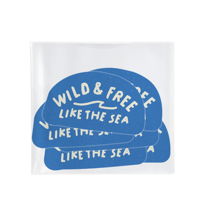 Wild & Free Like the Sea Sticker