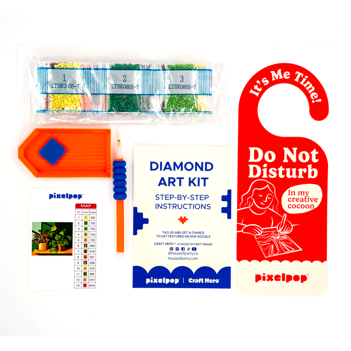 PixelPop™ Diamond Art — Reset Edition -  Plant Lover