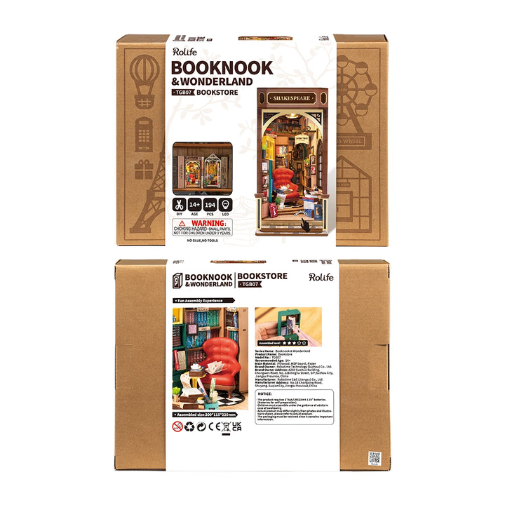 DIY Miniature House- Bookstore Book Nook