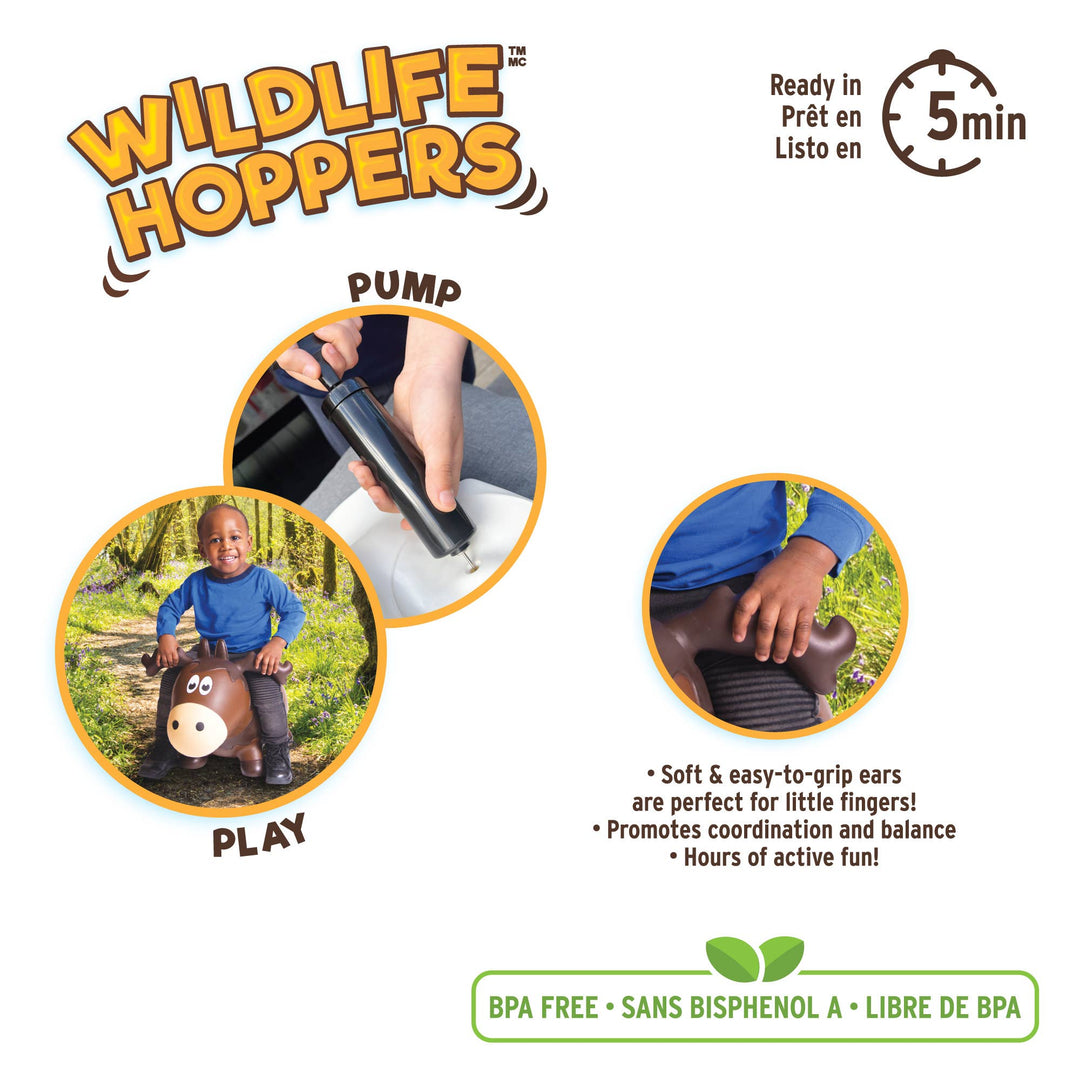 Wildlife Hoppers: Brown Moose