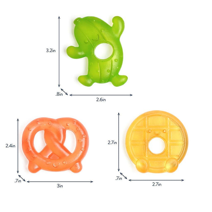 Cutie Coolers™ Water Filled Teethers: Silly Foods