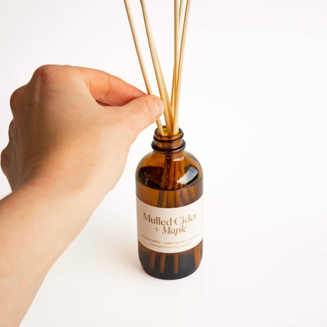 Mulled Cider + Maple | Clean Reed Diffuser: Diffuser Set (with box + reeds)