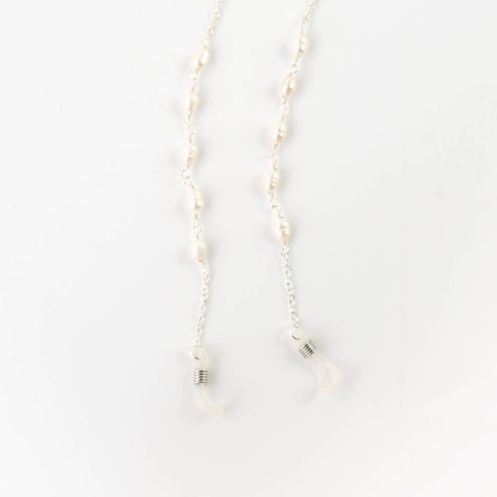 Ana Dainty Sunglass Chain: Silver Plated