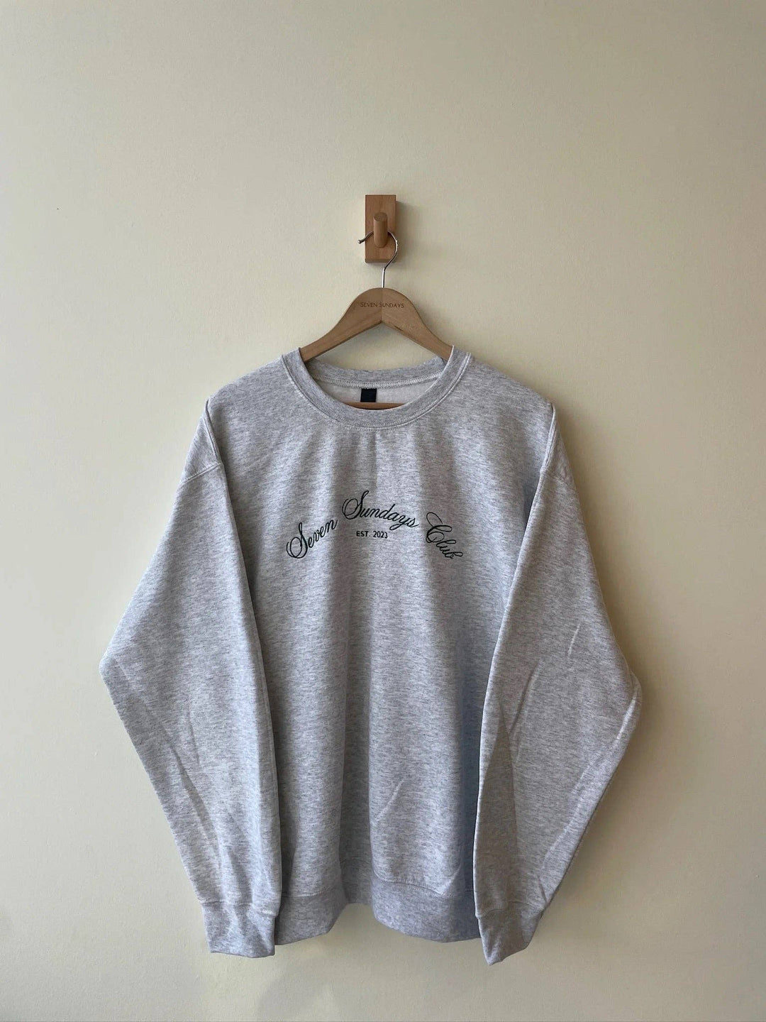 Seven Sundays Club - Heather Grey Crewneck
