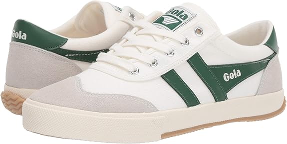 Gola Badminton- Off White/Green/Gum