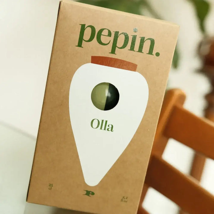 Olla -  Striped Green & Green