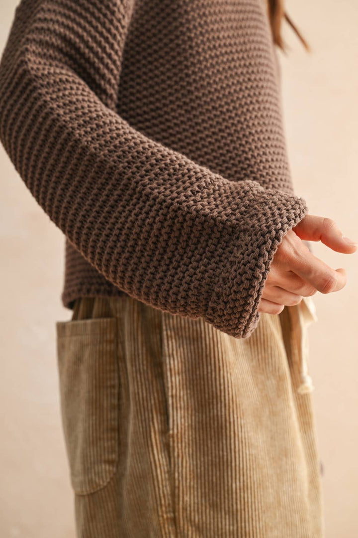Hearth Knit Sweater - Chocolate