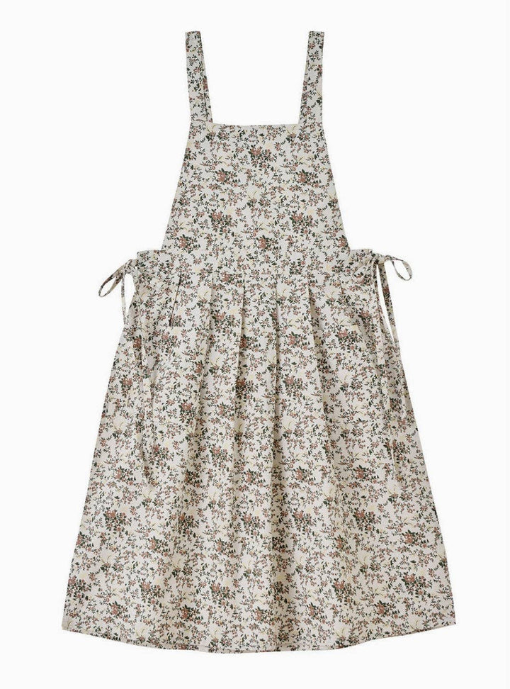 Cotton Flower Apron: White