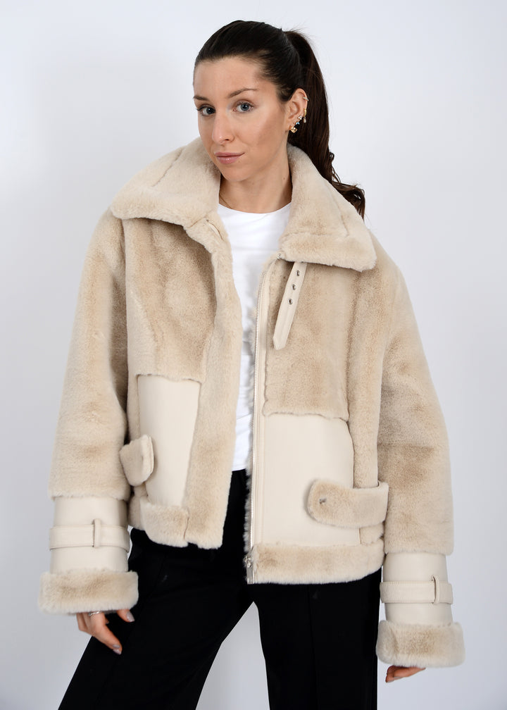 Luxe Creme Faux Fur Jacket