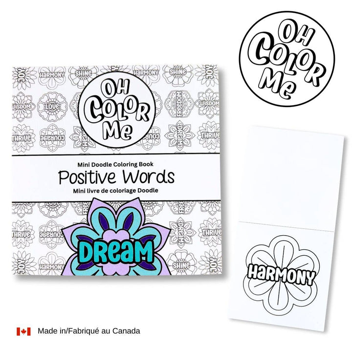 Positive Words Mini Colouring Book