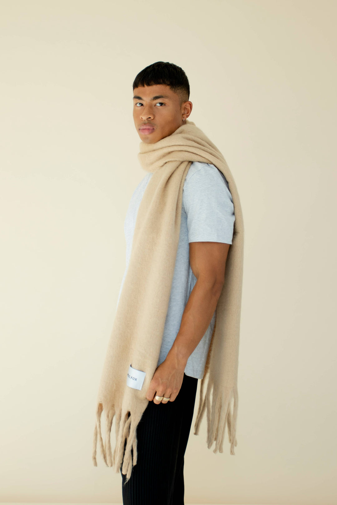 The Reykjavik Scarf - 100% Recycled - Pinecone Beige