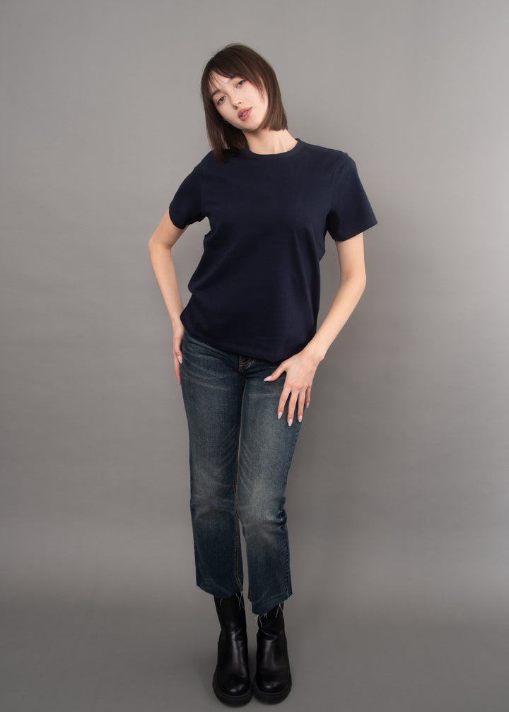 Regina Short Sleeve Tee- Navy