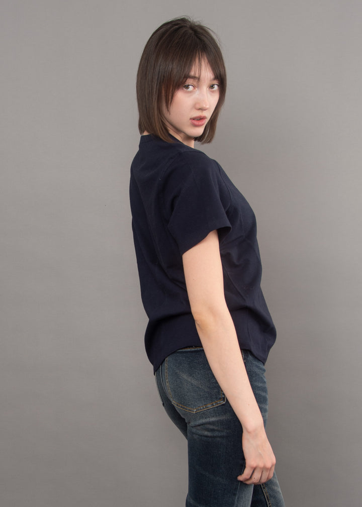 Regina Short Sleeve Tee- Navy