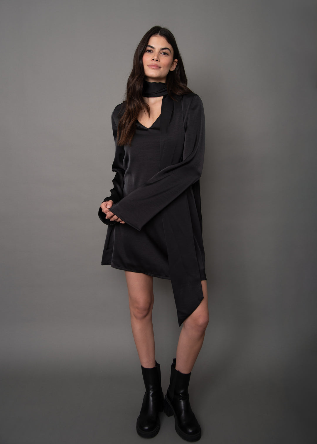 Heize Satin Mini Dress