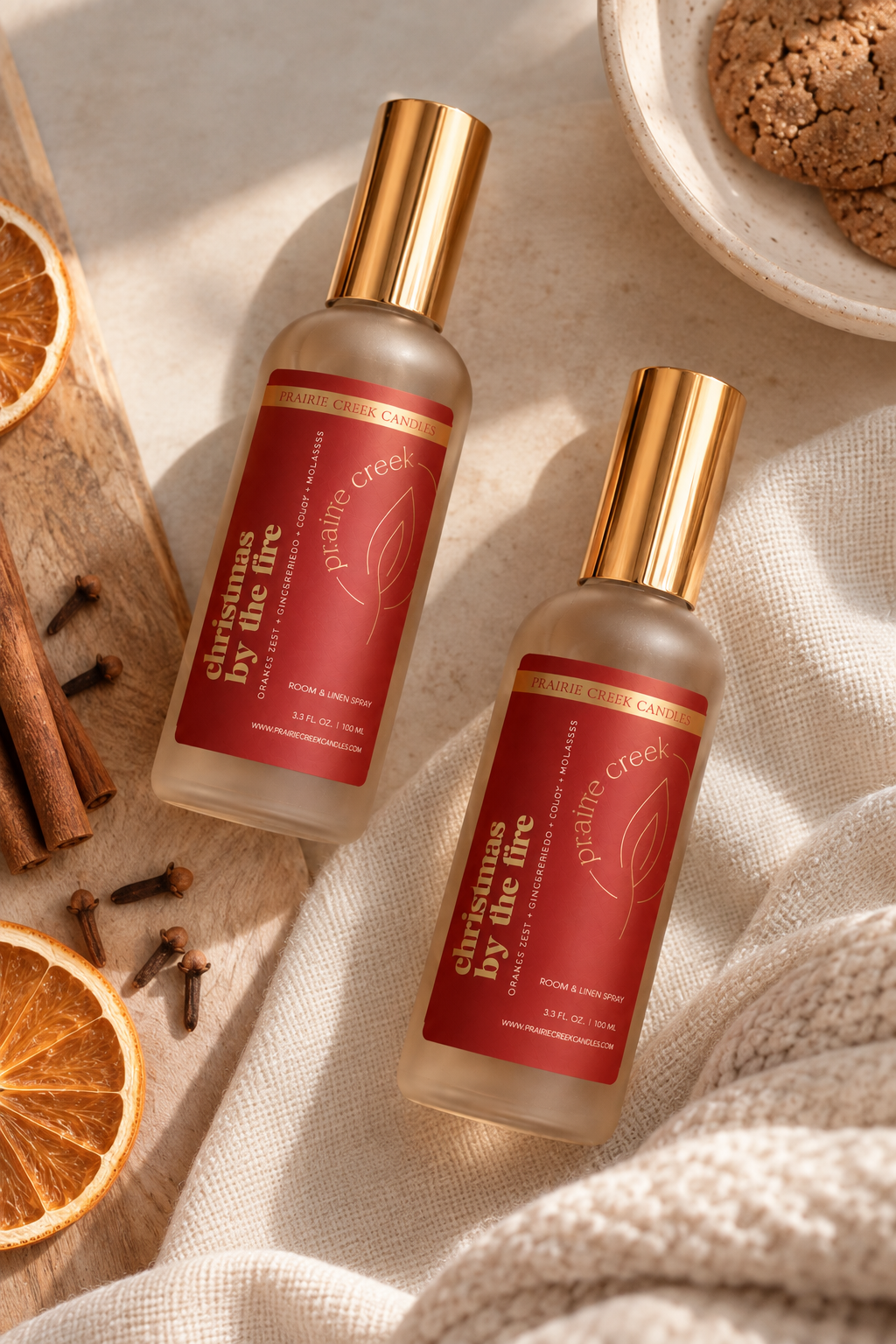 CHRISTMAS BY THE FIRE | NON TOXIC ROOM & LINEN SPRAY | HOLIDAY COLLECTION