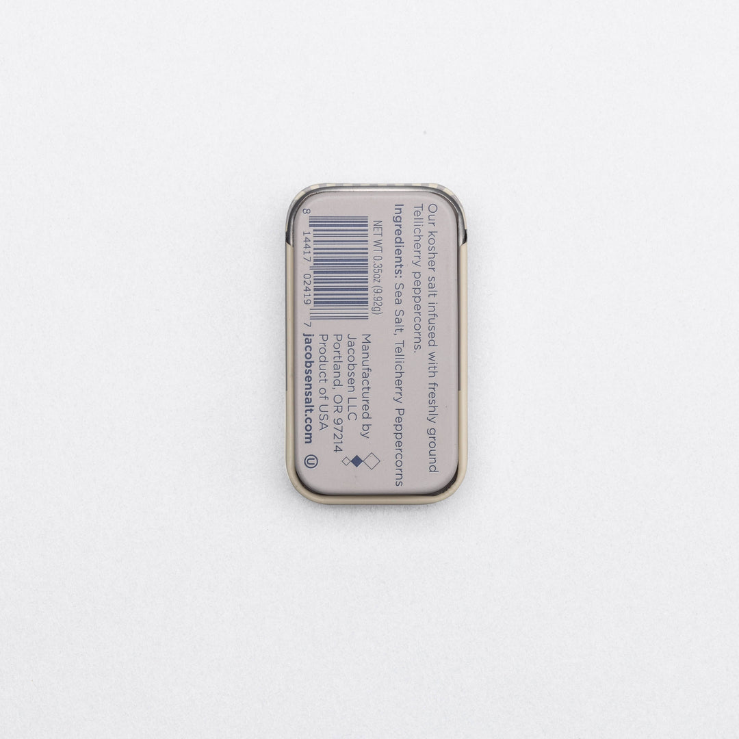 Infused Black Pepper Sea Salt Slide Tin