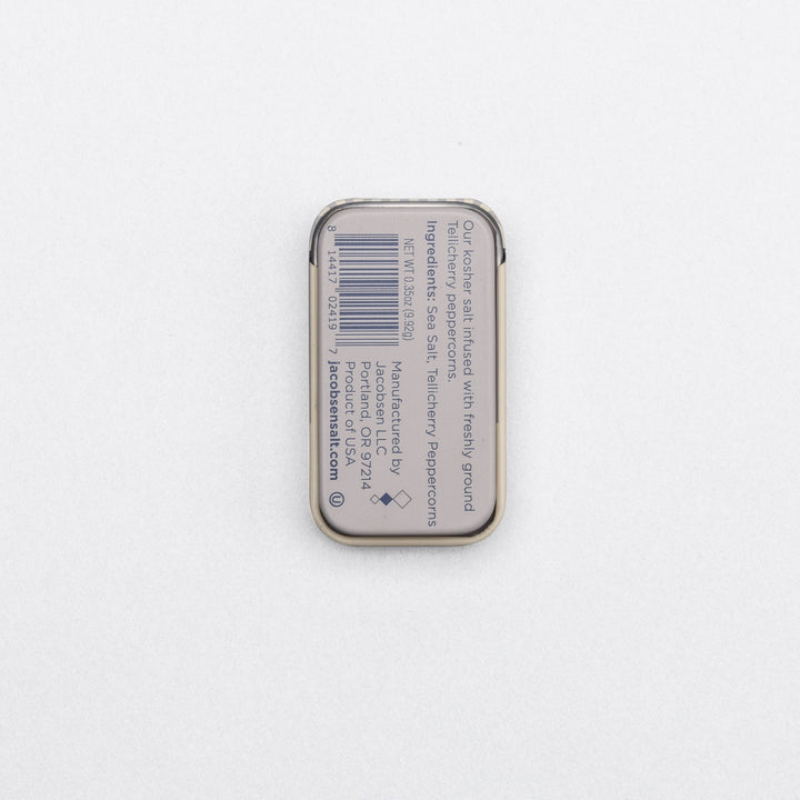 Infused Black Pepper Sea Salt Slide Tin