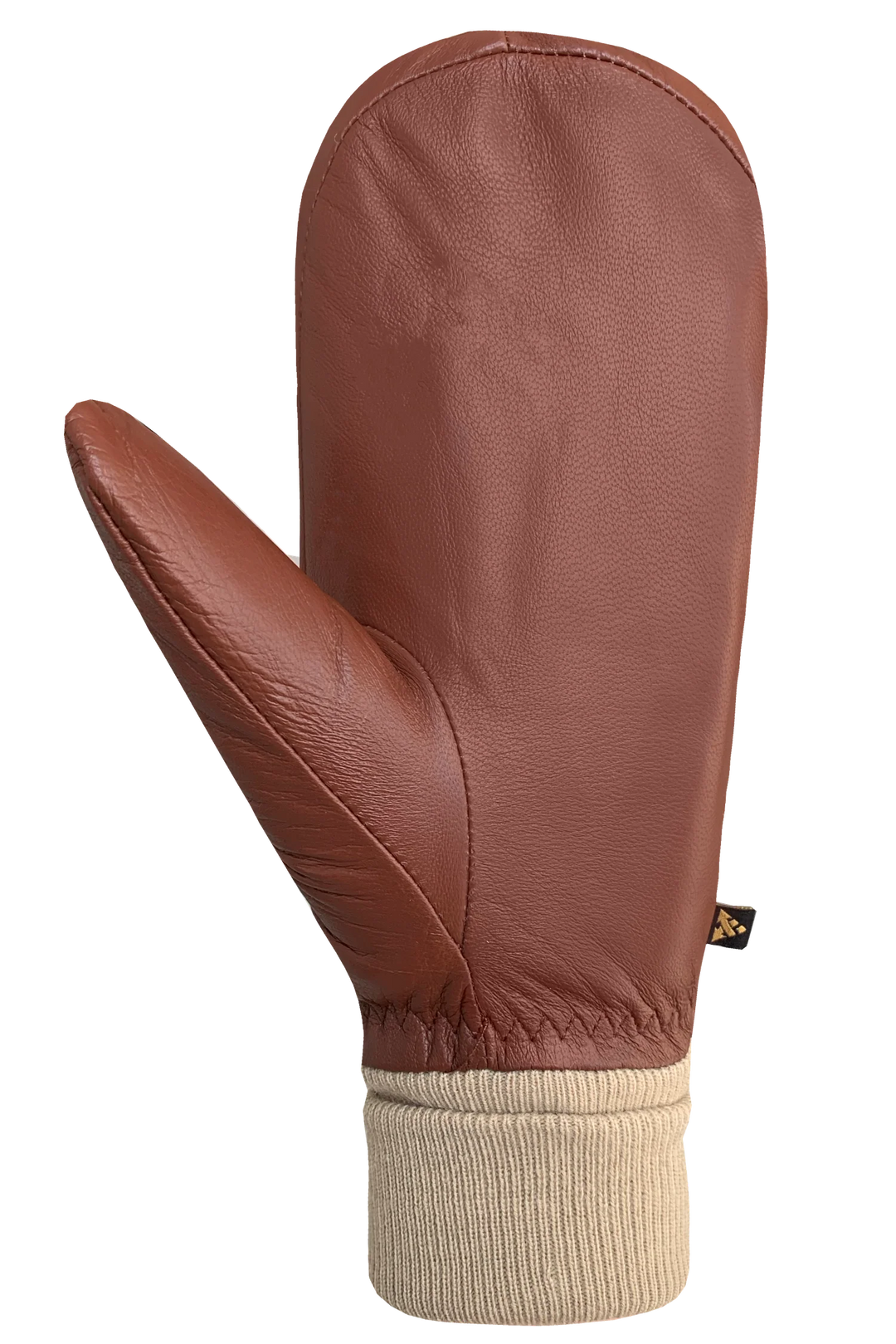 Luna Women's Cognac/Cream Mittens
