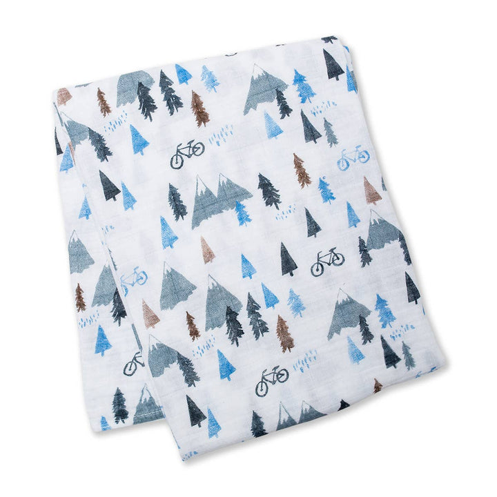 Muslin Swaddle Blanket – Mountain Top  