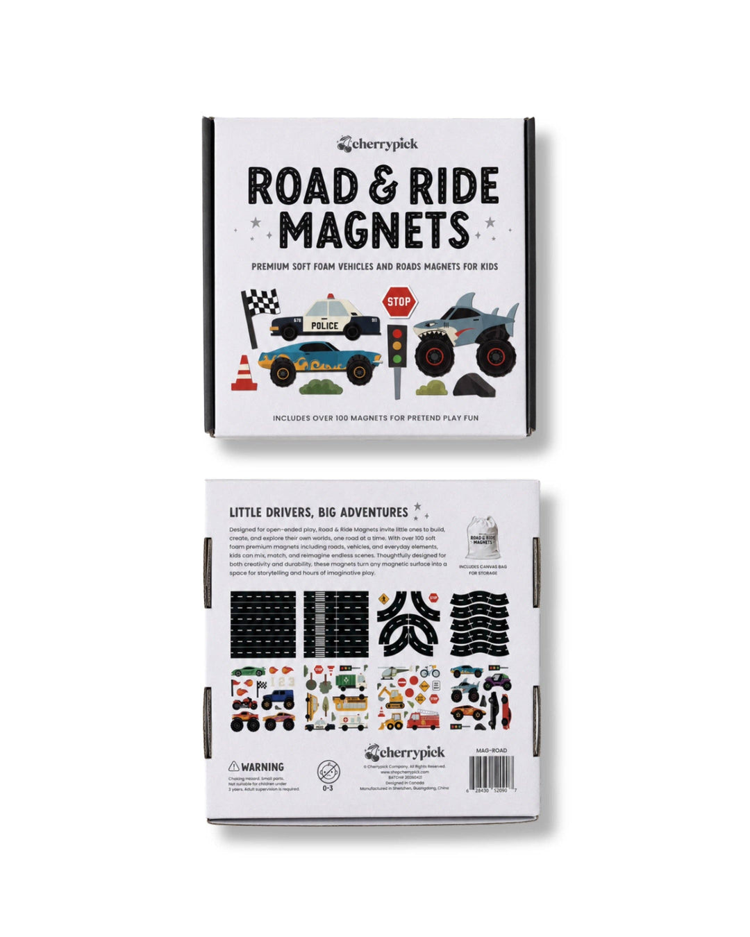 Road & Ride Car Magnets Set (100pc set)
