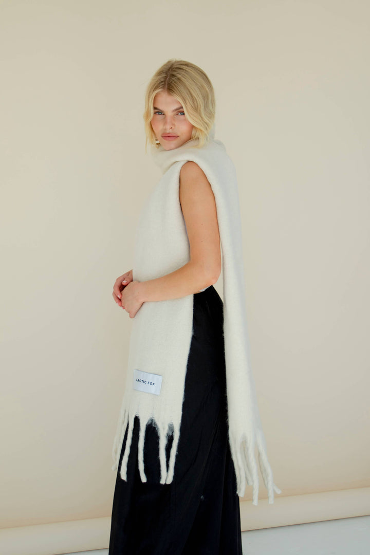 The Reykjavik Scarf - Pebble Beige