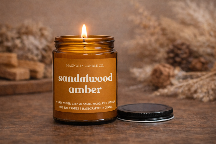 Sandalwood Amber Candle 8oz