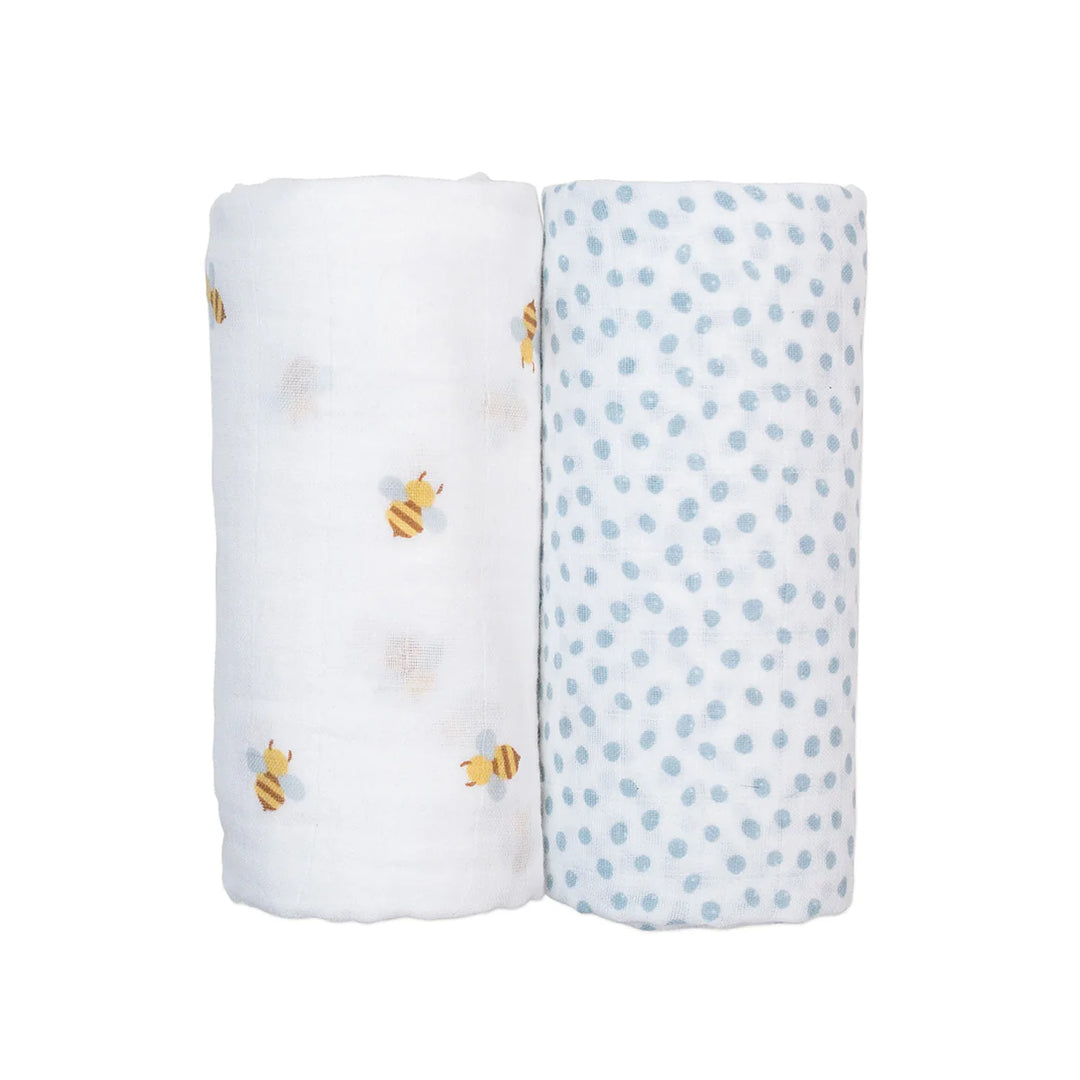 Lulujo- 2 Pack Cotton Muslin Swaddles