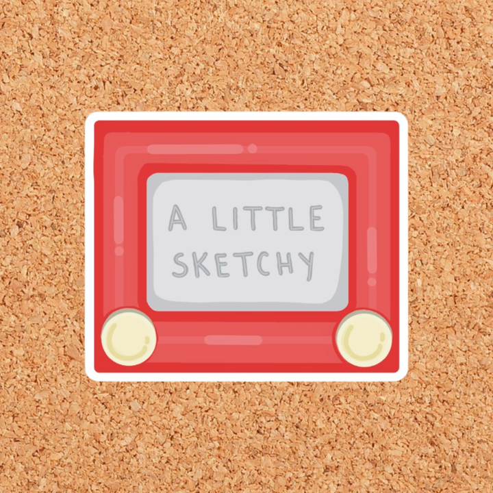 Sketchy Sticker: Without Backer Card