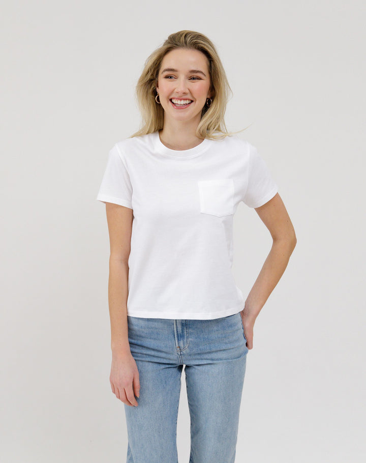 Regular Pocket Tee - White