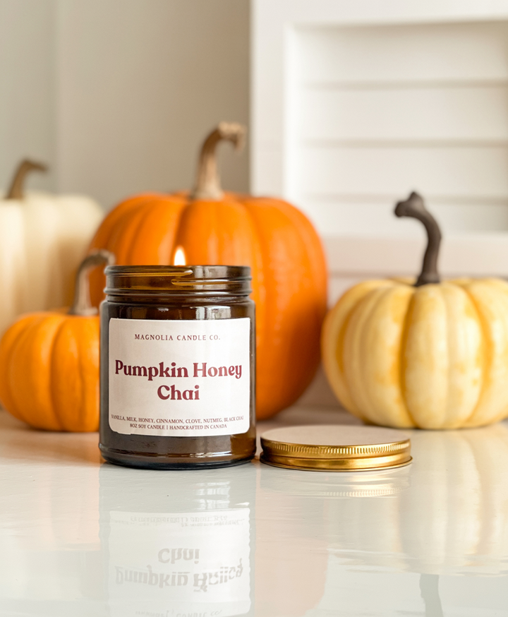 Pumpkin Honey Chai Candle 8oz