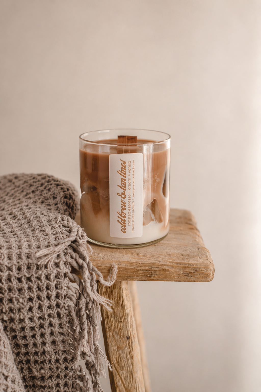 COLD BREW & TAN LINES CANDLE