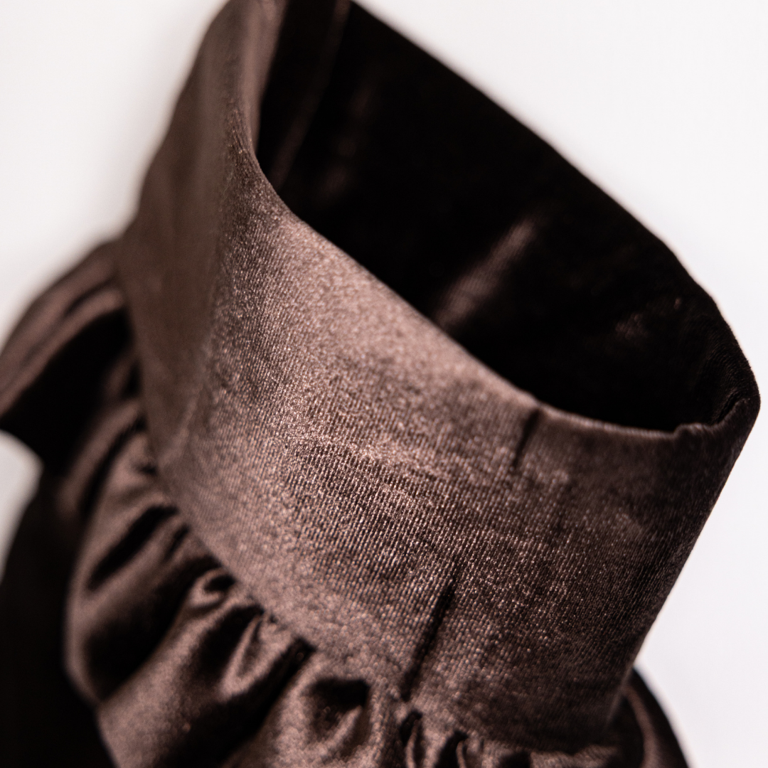 Brown Velvet Holiday Stocking