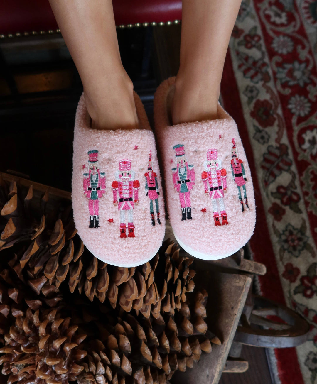 Holiday Nutcrackers Slippers: S/M