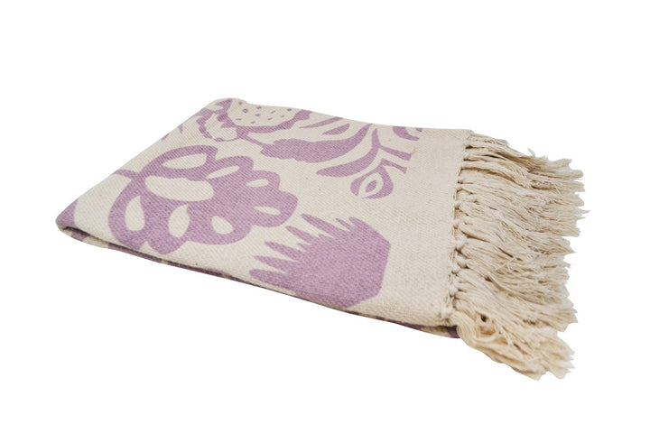 Blooming Throw Blanket - Lilac