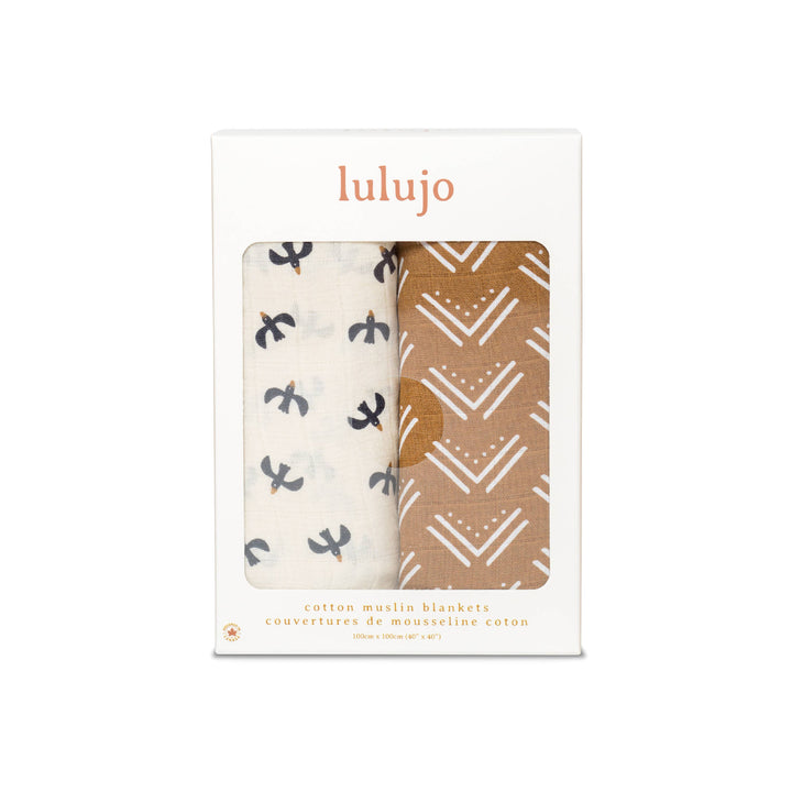 2-Pack Cotton Swaddle Blankets – Blackbirds & MudCloth