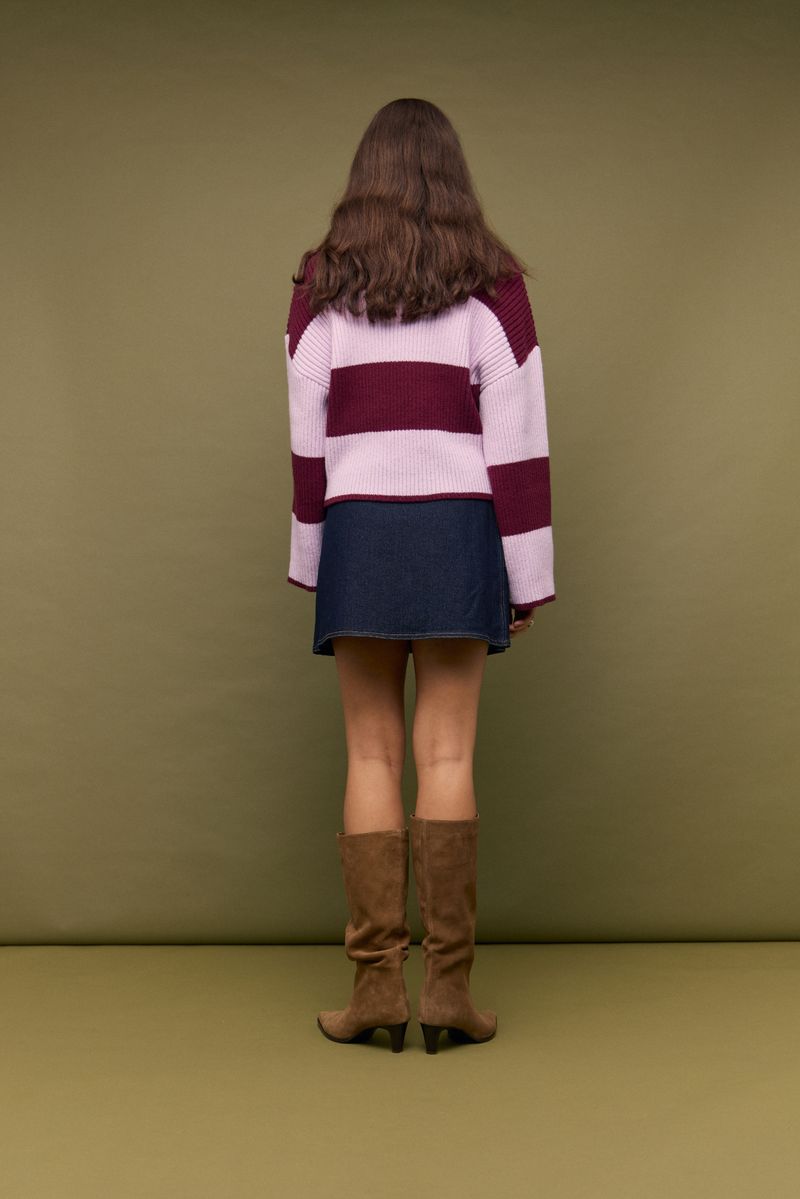 Freja Stripe Chunky Knit Sweater